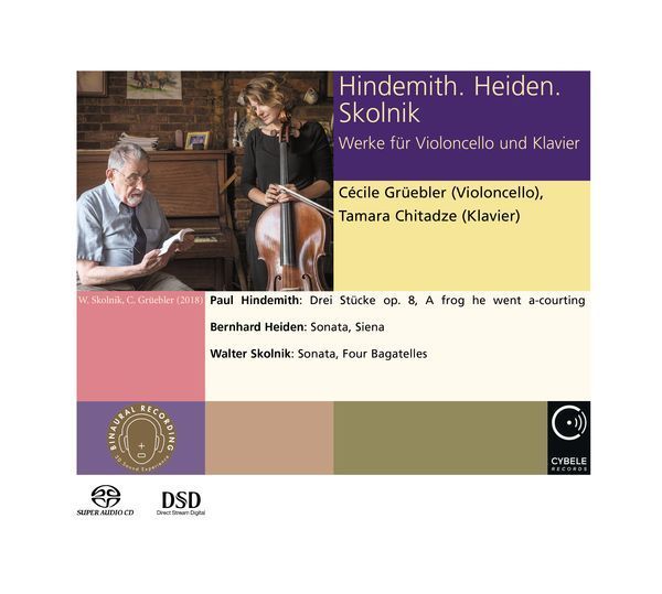 Hindemith, Heiden and Skolnik : Works For Violoncello and Piano / Cecile Gruebler, Cello.