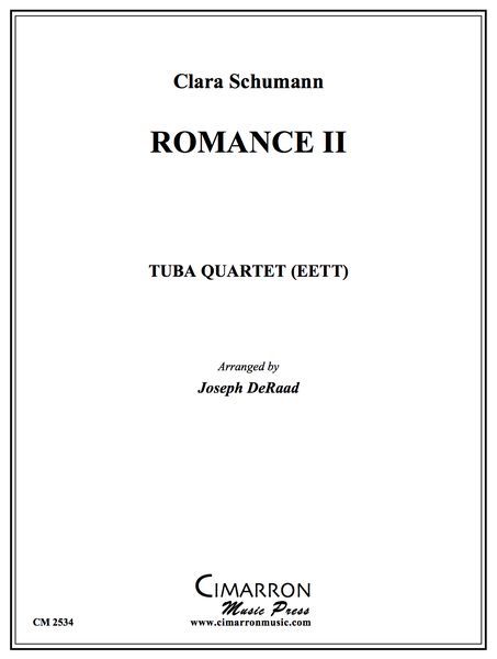 Romance II : arranged For Tuba Quartet (EETT) by Joseph DeRaad.