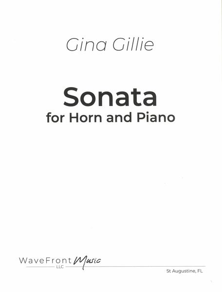 Sonata : For Horn and Piano.