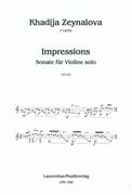 Impressions : Sonate Für Violine Solo (2016).