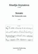 Sonate : Für Violoncello Solo (2004).