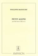 Petit Aleph : Pour Flute Basse Ou Flute En Ut (1986).