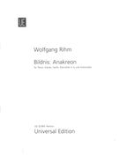 Bildnis: Anakreon : Für Tenor, Klavier, Harfe, Klarinette In A und Violoncello (2004).