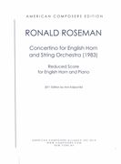 Concertino : For English Horn and String Orchestra (1983) / Piano reduction by Ann Knipschild.