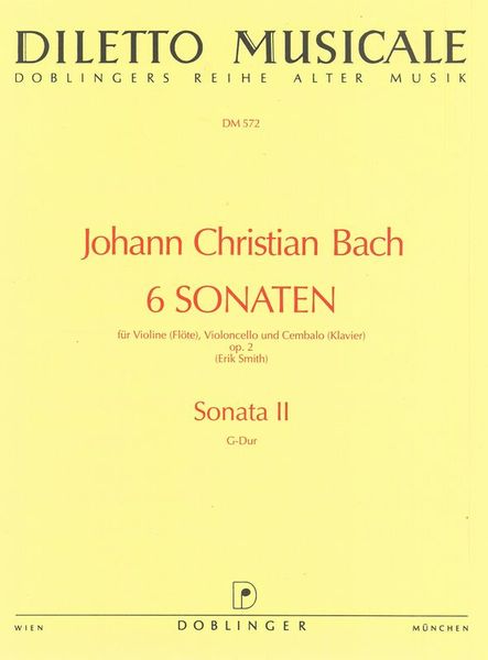 Sonata Nr. 2 In G-Dur, Op. 2/2 : For Violin, Violoncello & Piano.