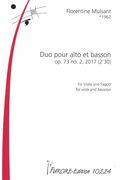 Duo, Op. 73 No. 2 : Pour Alto et Basson (2017).