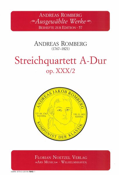 Streichquartett A-Dur, Op. XXX/2 / edited by Klaus G. Werner.