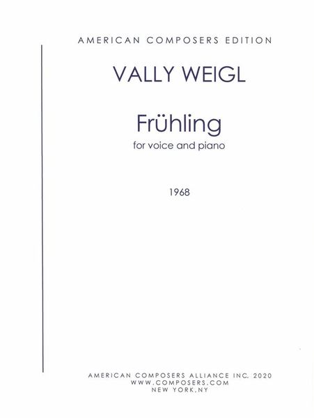 Frühling : For Voice and Piano (1968).