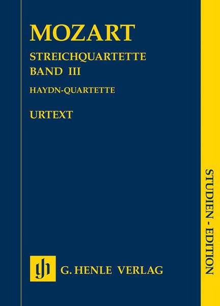 Streichquartette, Band III : Haydn-Quartette / edited by Wolf-Dieter Seiffert.