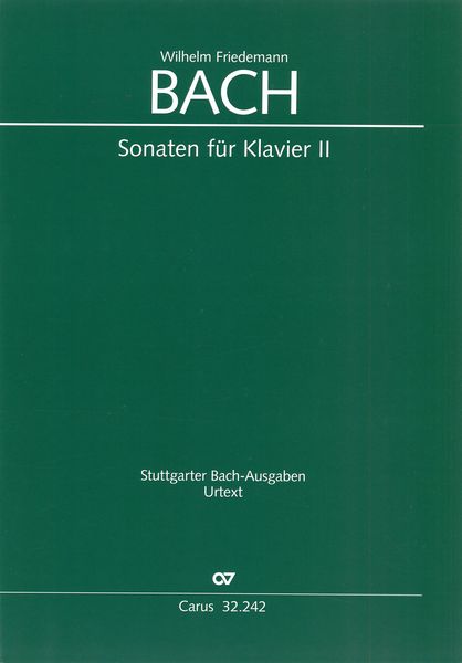 Sonaten Für Klavier II / edited by Peter Wollny.