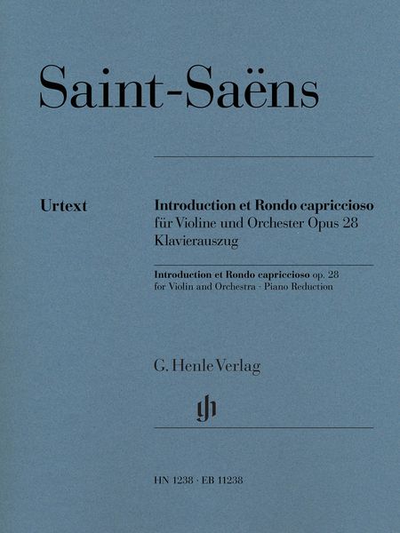 Introduction et Capriccio, Op. 28 : For Violin and Orchestra - Piano reduction / Ed. Peter Jost.