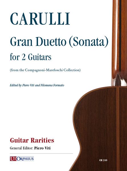 Gran Duetto (Sonata) : For 2 Guitars / edited by Piero Viti and Filomena Formato.