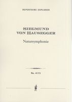 Natursymphonie : Für Grosses Orchester und Schluss-Chor.