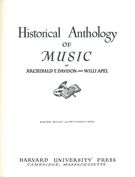 Historical Anthology of Music, Vol. 2 : Baroque, Rococo, and Pre-Classical Music.