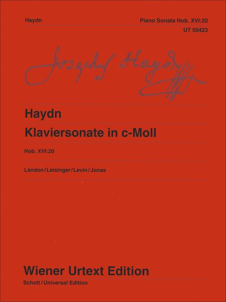 Klaviersonate In C-Moll, Hob. XVI:20 / edited by Christa Landon.