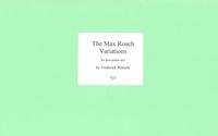 Max Roach Variations : For Percussion Trio (1988).