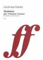 Meditation After Telemann: 12. Fantasie : For Soprano Or Tenor Recorder (2017).