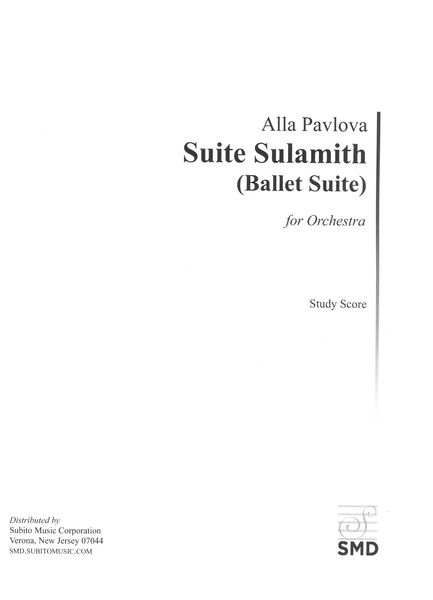 Suite Sulamith (Ballet Suite) : For Orchestra.