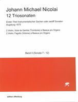 12 Triosonaten : Erster Theil Instrumentalischer Sachen Oder Zwölff Sonaten (Augsburg 1675), Band 2.