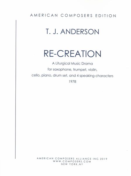 Re-Creation : A Liturgical Music Drama (1978).