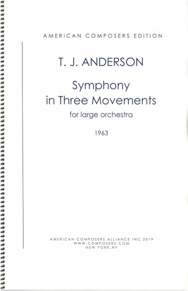 Symphony In Three Movements : For Large Orchestra (1963).