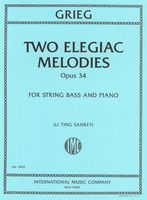 Two Elegiac Melodies, Op. 34 : For String Bass and Piano / transcribed and Ed. Li Ting Sankey.
