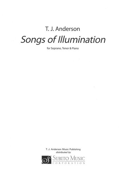 Songs of Illumination : For Soprano, Tenor and Piano (1989).