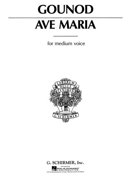 Ave Maria : For Medium Voice.