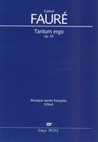 Tantum Ergo, Op. 55 : Version For Solo, Choir, Strings and Organ.