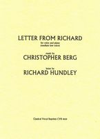 Letter From Richard : For Voice and Piano (Medium Low Voice).