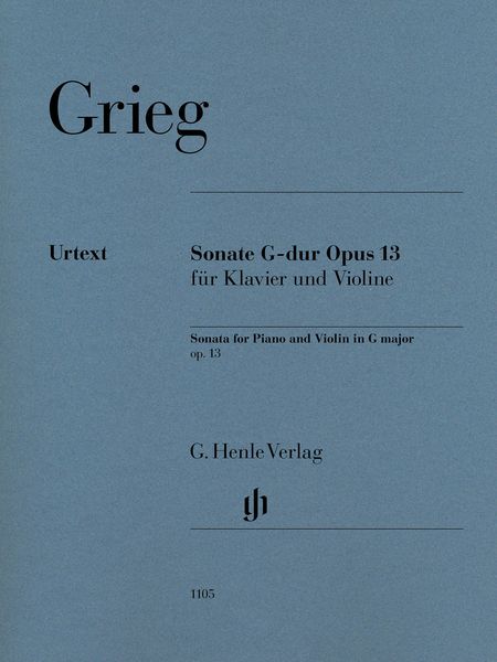 Sonate G-Dur, Op. 13 : Für Klavier & Violine / Ed. Ernst-Günther Heinemann & Einar Steen-Nøkleberg.