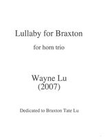 Lullaby For Braxton : For Horn Trio (2007).