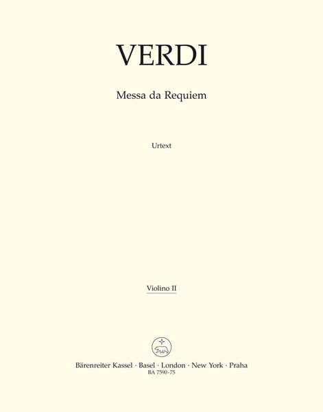 Messa Da Requiem / edited by Marco Uvietta.