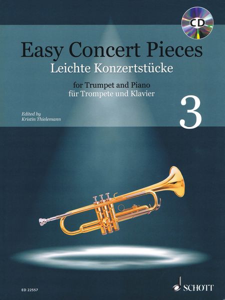 Easy Concert Pieces, Vol. 3 : For Trumpet and Piano / edited by Kristin Thielemann.