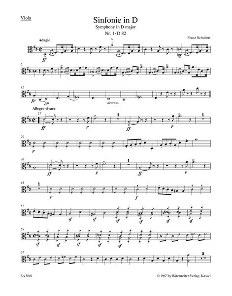Symphony No. 1 In D Major, D. 82 : Urtext of The New Schubert Edition / Ed. Feil, Landon.