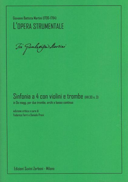 Sinfonia A 4 Con Violini E Trombe, (HH.30 N. 3) In Do Magg. : Per Due Trombe, Archi E Continuo.