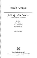 Suite of Latin Dances : For Wind Symphony Orchestra.