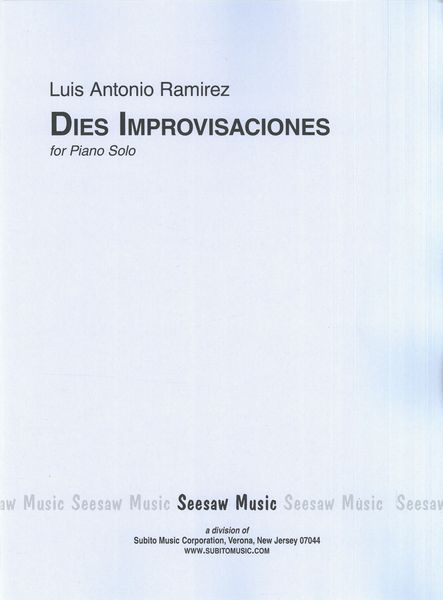 Dies Improvisaciones : For Piano Solo.