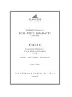 For D K - Training Exercisers For A Violin Student, E. 150 : For Violon, Violoncello and Clarinet.