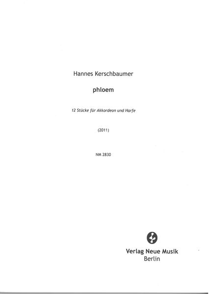 Phloem : 12 Stücke Für Akkordeon und Harfe (2011).