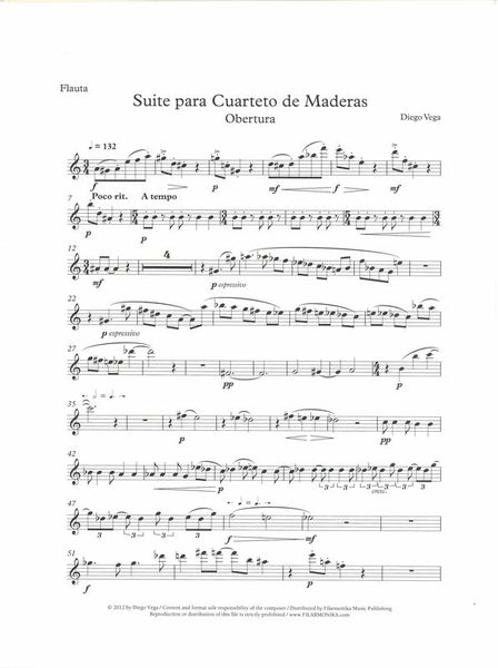 Suite : Para Cuarteto De Maderas.