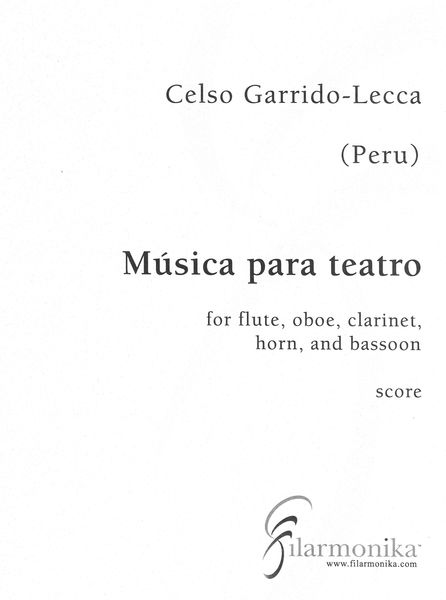 Música Para Teatro : For Flute, Oboe, Clarinet, Horn and Bassoon (1956).