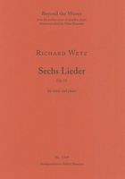 Sechs Lieder, Op. 15 : For Voice and Piano.