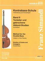 Kontrabassschule II = Method For The Double Bass II, Vol. 8 : Studies of Scales and Arpeggios.