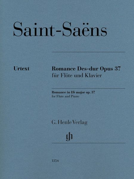 Romance Des-Dur, Op. 37 : Für Flöte und Klavier / edited by Peter Jost.