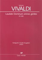 Laudate Dominum Omnes Gentes, RV 606 : Per Coro (SATB), Violini Unisoni, Viola E Basso Continuo.