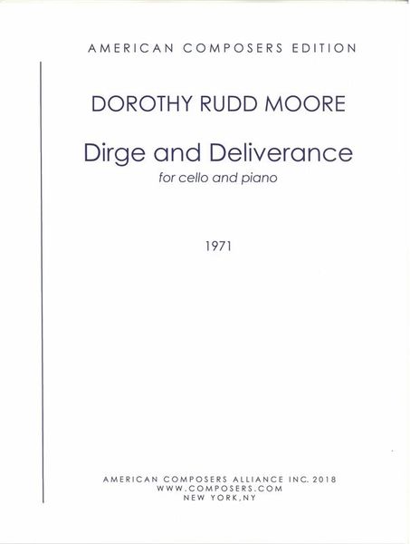 Dirge and Deliverance : For Cello and Piano (1971).