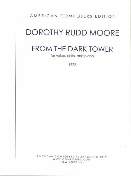 From The Dark Tower : For Mezzo-Soprano, Cello and Piano (1972).