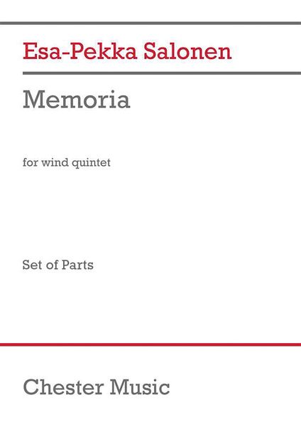 Memoria : For Wind Quintet (2003).