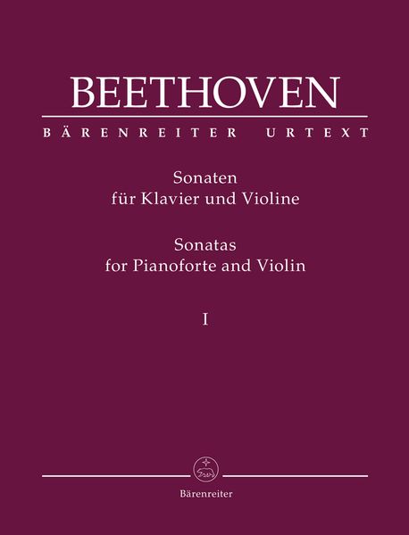 Sonatas For Pianoforte and Violin, Vol. 1 / edited by Clive Brown.